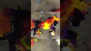 Alcohol Ink Unicorn Fire Colors #SHORTS