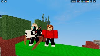 Playing Roblox Bedwars With My Friend (Roblox Bedwars)