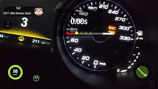 Alfa Romeo Giulia Quadrifoglio 100-200 km/h Acceleration