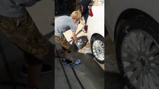 Jaden Washes the Car