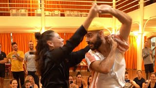 Salsa workshop - Jessica Patella & Samuel Funflow [ Ya tú no coronas - Maykel Blanco ]