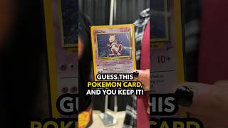 If He Guesses the Pokémon Card, HE KEEPS IT! #pokemon #guessthecard #pokemontcg