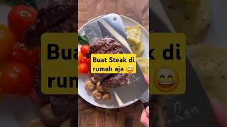 Ide buat steak dirumah, gampang | steak recipe #shorts #recipe #steak_cooking