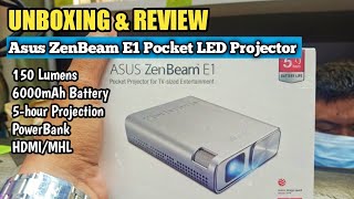 Asus ZenBeam E1 Pocket LED Projector : UNBOXING