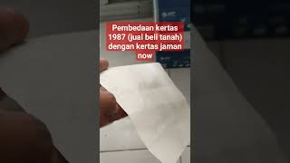 Ternyata tahun 1987 sudah ada kerta HVS, beginilah perbedaannya dengan kertas yang sekarang