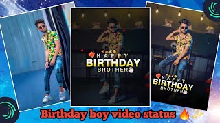 Birthday Status Editing Alight Motion | Boys Birthday Status Editing | happy birthday video editing