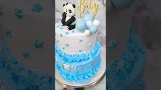 Panda Theme Cake ||Baby Shower Cake ||Homemade Cakes in Qatar #dohacakes