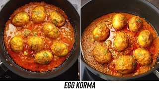 Anda Shahi Korma Recipe | Easy Egg Korma Recipe