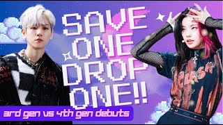 [KPOP GAME] SAVE ONE DROP ONE | 3rd GEN VS 4th GEN DEBUT!💗🎙️