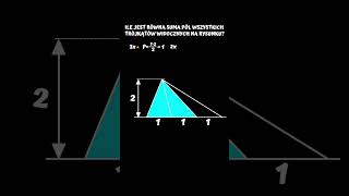 Suma pól trójkątów #matematyka #egzaminósmoklasistymatematyka #maturazmatematyki