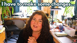 Big Changes, Paintober, Cozy Nature- An Art Studio Vlog