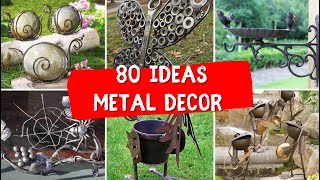 80 METAL FURNITURE IDEAS for GARDEN 🍀 simple scrap metal art 🍀 metal diy projects