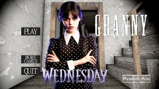 Granny v1.8 | wednesday Addams mod sewer escape full gameplay