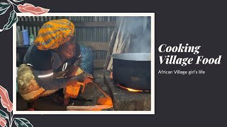 African Village Girl's Life/ Cooking Village Food