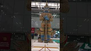 Askan Mara a chief of giants in  Suvarnabhumi International Airport, Bangkok.#travel #bangkok