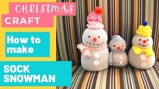 How to make adorable Sock Snowman