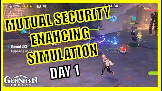 Day 1: Mutual Security Enhancing Simulation (Assault and Defense Scenarios) - Genshin Impact