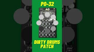 Turn your PO-32 into a DIRTY DRUM MACHINE 🥁  | audio transfer included | free PO 32 kit