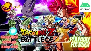 Dragon Ball Z: Battle of Z Vita3k V8 Emulator For Android Sony Xz2 Snap 845