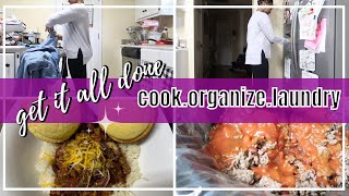 *NEW* GET IT ALL DONE COOKING, ORGANIZING, LAUNDRY | JESS LIVING LIFE