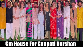 Shilpa, Sonakshi Sinha, Disha Patani, R Madhavan, Rohit & Other At Cm House For Ganpati Darshan