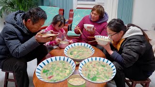 【乡村的味道】下雪天，煮一锅农家拌汤，喝一碗暖胃又暖心！