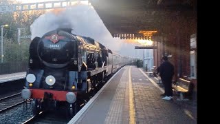 34046: Braunton Flies Through Pangbourne Station