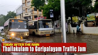 Madurai Thallakulam to Goripalayam Traffic Jam  | Rain After Effect