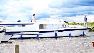 St Benets Abbey moorings watching the passing boats #river #boat #holiday