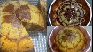 One egg marble cake without oven by cooking menu 🤤😋