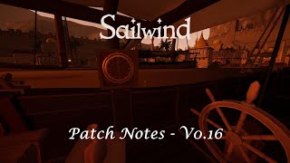 Sailwind Patch Notes v0.16