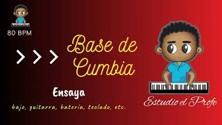 base de cumbia 80 bpm (para ensayar batería, bajo, teclados, etc.)