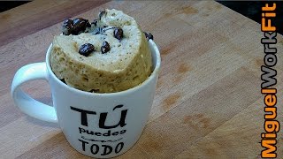 BIZCOCHO DE AVENA A LA TAZA EN MICROONDAS EN SÓLO 3 MINUTOS | RECETA FITNESS