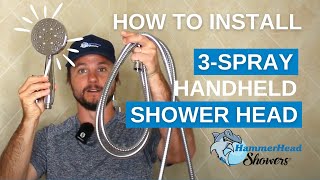 DIY Installation: 3-Spray Handheld Shower Head