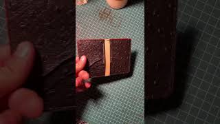 Leather working | Leather waller #leatherwallet #handmadeleathergoods #handmadewallet