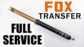 FOX Transfer Dropper Post Full Service Rebuild Guide for beginners. 2021+ model  versions