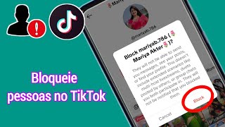 Como bloquear alguém no TikTok | bloquear desbloquear alguém no TikTok