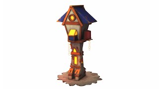 3D Fantasy Light House Model