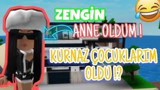 ZENGİN ANNE OLDUM ! 💸🤑 KURNAZ ÇOCUKLARIM OLDU?? 😂 ROBLOX BROOKHAVEN RP 🏡