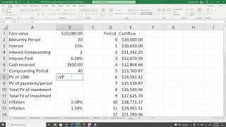 Bond Return | Yield | Investment Calculation Details 2nd Example Explained using MS Excel