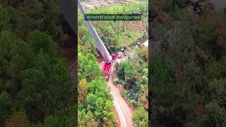 Transporting windmill blade