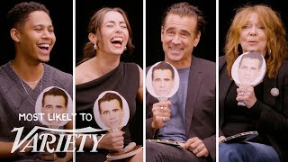 Colin Farrell, Cristin Milioti & 'The Penguin' Cast Vote Who's Most Likely To Know Batman Lore