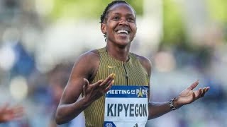 WATCH FAITH KIPYEGON'S INTERVIEW AFTER BREAKING HER OWN 1500M WORLD RECORD IN PARIS DIAMOND LEAGUE!