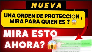 ORDEN DE PROTECCIÓN PARA PRUEBAS SUMAMENTE IMPORTANTES, DEREK ROSA