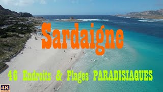 Guide de Voyage, 46 Endroits & Plages PARADISIAQUES 🟩SARDAIGNE 🟥 (ITALIE), 4K