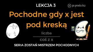 Łatwe obliczanie pochodnej 1/x^{n}, - Krok po kroku! Bez pamiętania wzorów matematyka studia