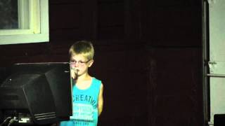 Kamp Dels - Landon singing