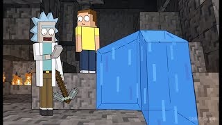 Tutti i riferimenti a minecraft - Rick and Morty clip ita