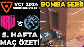 KRÜ vs Leviatán MAÇ ÖZETİ | VALORANT 2024 Americas Stage 1 - 5. HAFTA