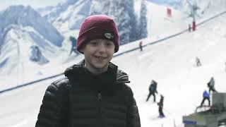 9 Year Old Palmer Talks Skiing at The Snow Centre